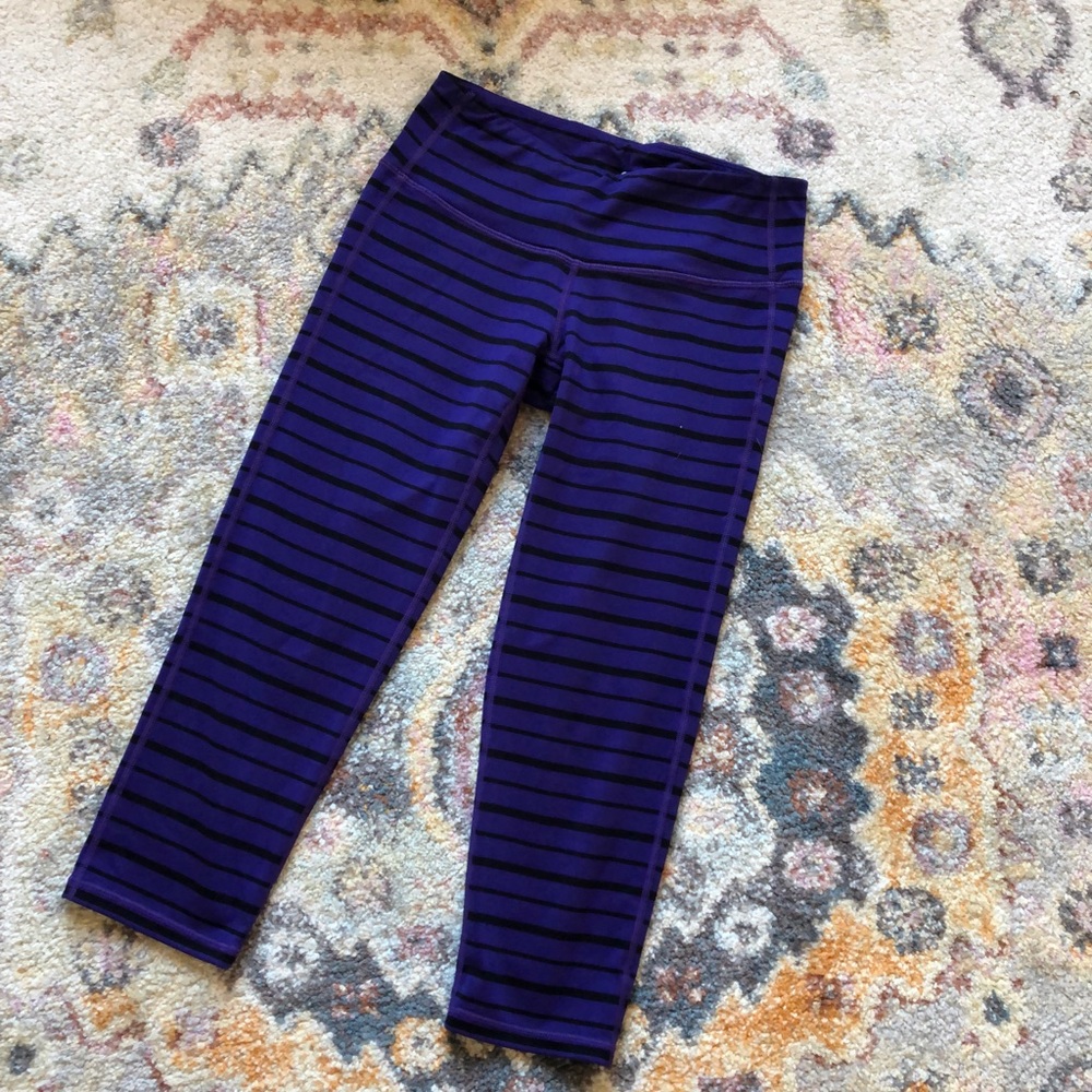 Athleta Striped Crops